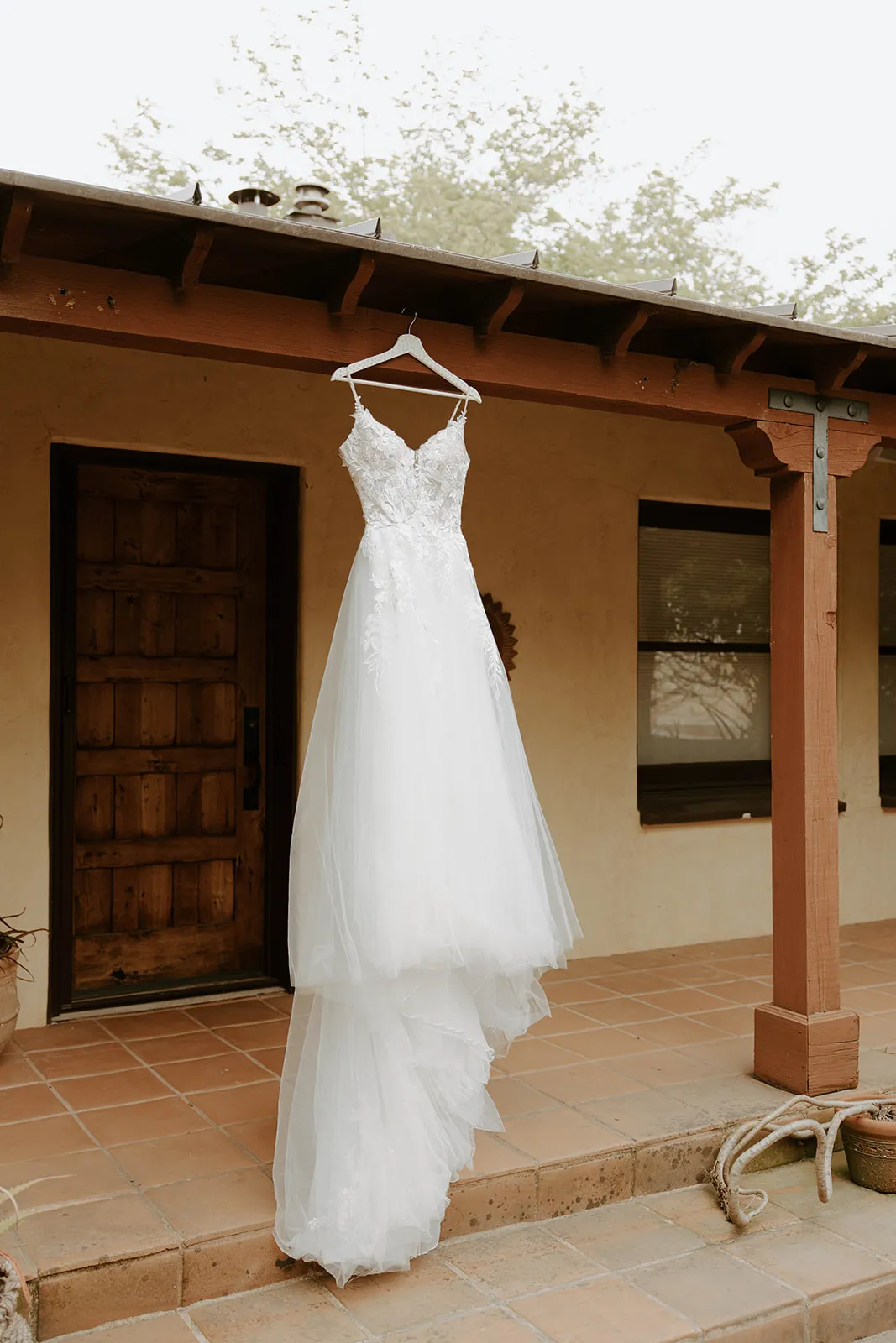 Wedding dress at a Temecula wedding venue