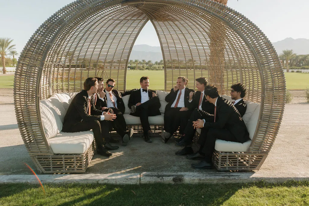 Wedding ceremony in a glass greenhouse