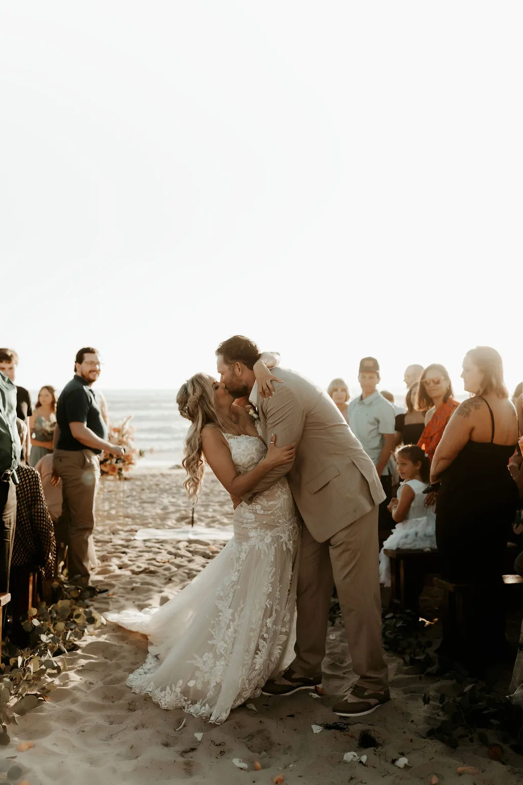 Couple at golden hour during a Southern California wedding