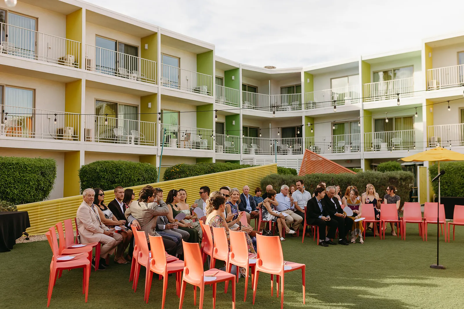 Wedding ceremony at a Palm Springs venue